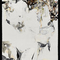 <i>Time Winds through Limbs and Tangled Green</i><br>Cut Paper, graphite, acrylic on Stonehenge<br>50x114-2025